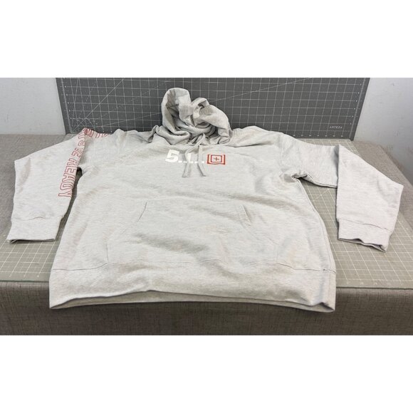 5.11 Men’s Grey Hoodie XL Classic Logo NWOT Pullover Drawstring Always Be Ready - Picture 1 of 5